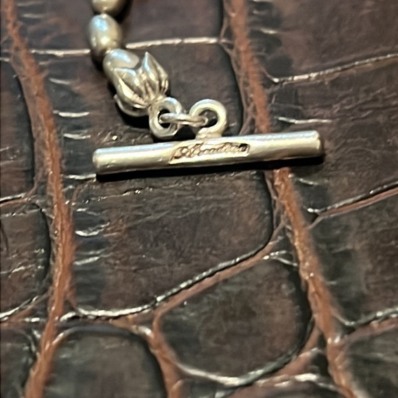 Sold!!too late!LAGOS ARCADIAN NECKLACE SILVER AND 18kGOLD SAPPHIRE/TOPAZ PENDANT - Picture 5 of 6